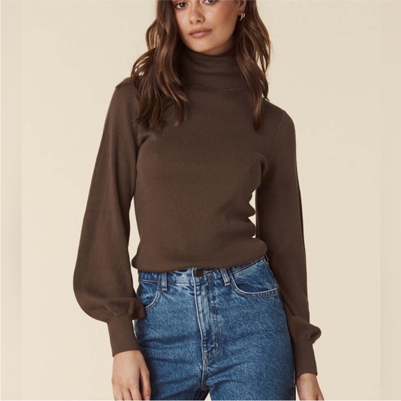 Spell Sweaters - Spell & The Gypsy Highland Classic Skivvy Chocolate Turtleneck Sweater